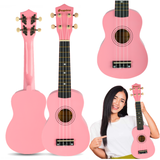SUPRIMO UK21 PK Sopran Ukulele 21" Pink Holz