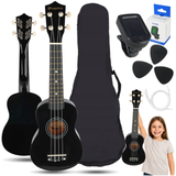 SUPRIMO UK21 SÆT BK Sopran-Ukulele 21" schwarz