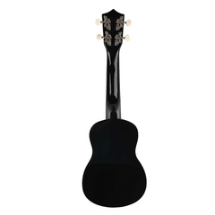 Ukulelen-Set mit Etui, Tuner und Zubehör, Schwarz