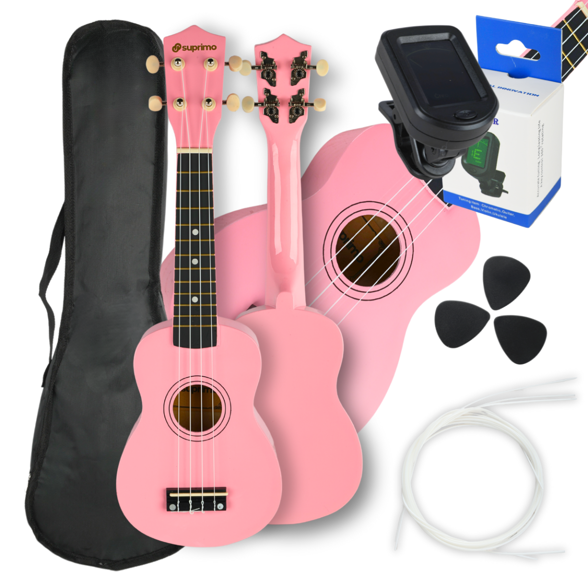SUPRIMO UK21 SÆT PK Sopran-Ukulele 21" pink