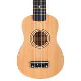 Ukulelesæt med Etui, Tuner og Tilbehør, Naturtræ