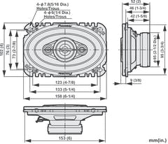 Pioneer TS-A4671F Car Speaker (210W, 4"x6")