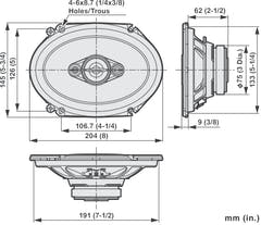 Pioneer TS-A6881F Car Speaker (350W, 6"x8")