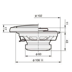 Pioneer TS-G1020F 2-Wege Autolautsprecher (10cm, 4")