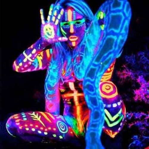 UV body- and facepaint 50 ml.