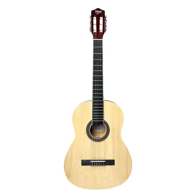 V-Tone CG TWO NT Klassische Gitarren 4/4 Starterset in Natur mit Tasche & Zubehör