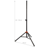DELUXE Lautsprecherstativ 120-190 cm (60 kg)