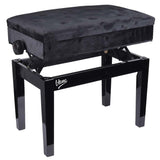 V-TONE Bench 2 WL Klavierbank – Schwarzer Velours mit Stauraum