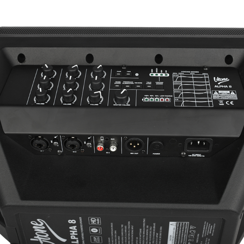 V-TONE ALPHA 8 aktiver Lautsprecher mit Akku