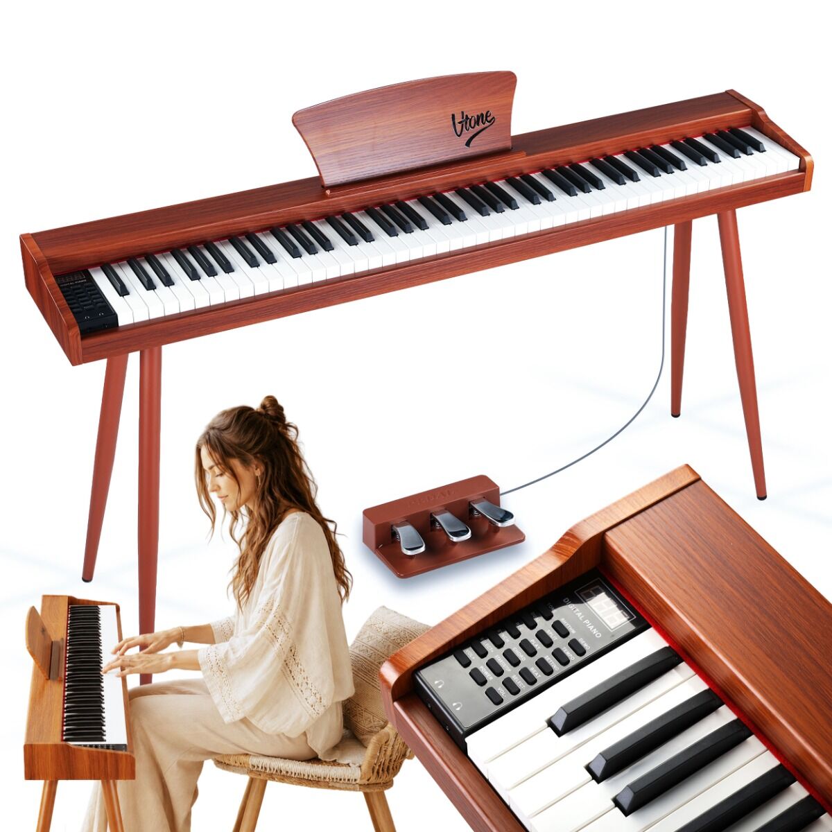Grooveland DDP-140 El Klaver (Mørk)