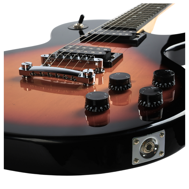 V-Tone ESLP39 SB 4/4 Les Paul E-Gitarrenset mit Verstärker, Sunburst