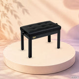 V-TONE Klavier- und Keyboardsbank mit Stauraum, Schwarz
