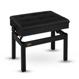 V-TONE Klavier- und Keyboardsbank mit Stauraum, Schwarz
