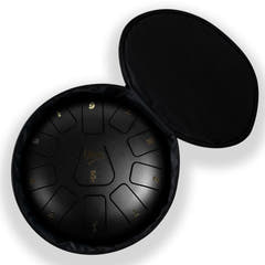 Tongue Drum 8" Schwarz inkl. Zubehör (11 Töne)