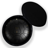 Tongue Drum 8" Schwarz inkl. Zubehör (11 Töne)