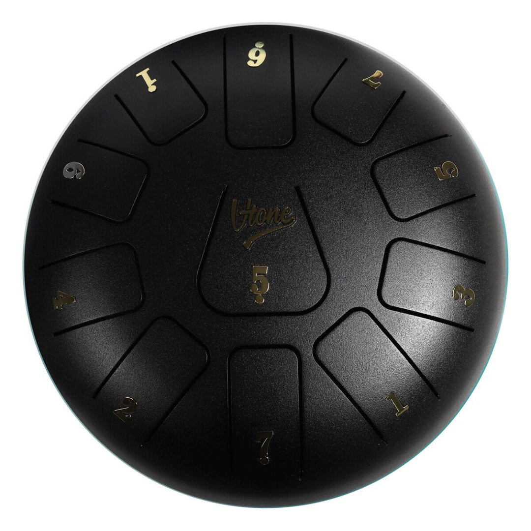 Tongue Drum 8" Schwarz inkl. Zubehör (11 Töne)