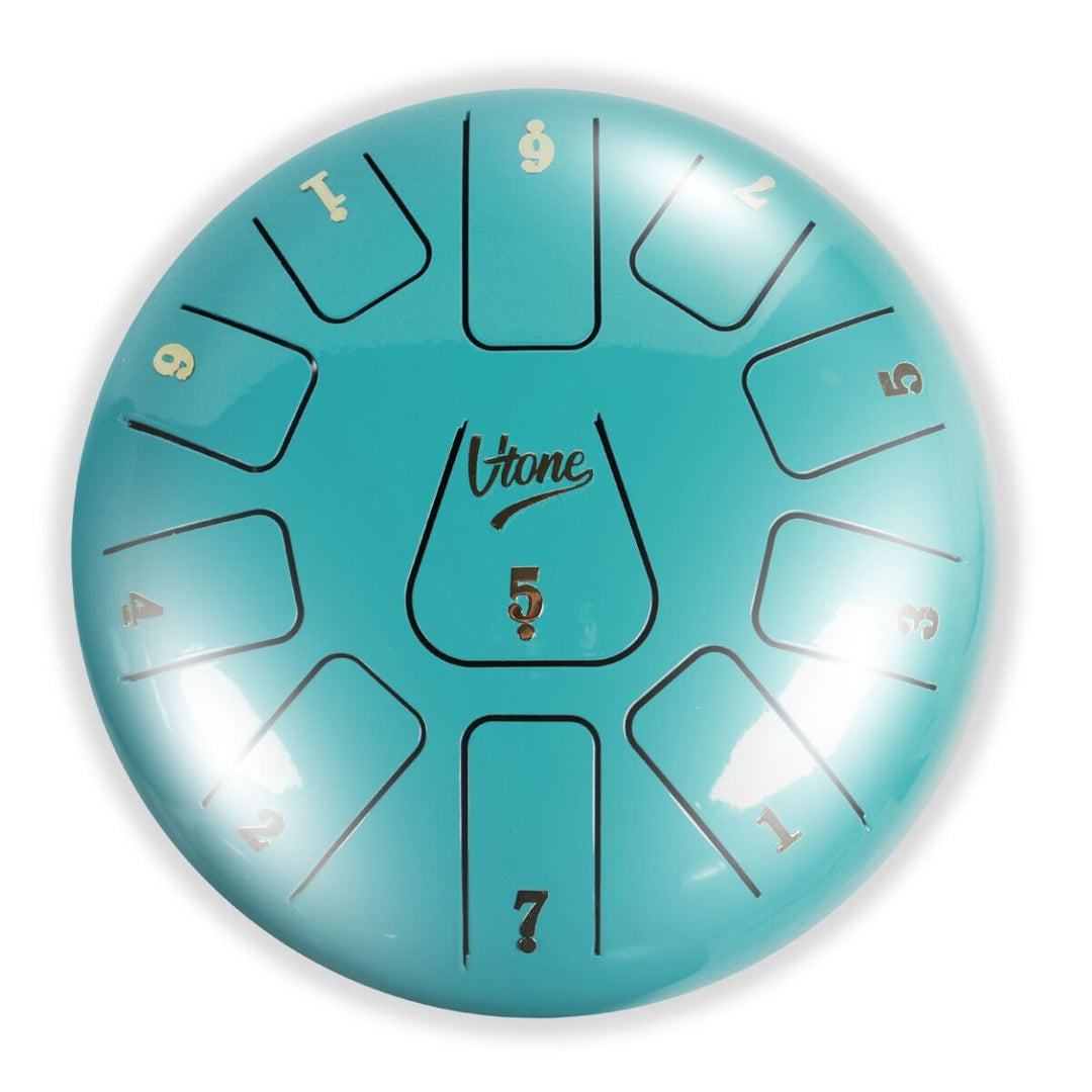 Tongue Drum 8" Cyan inkl. Tasche (11 Töne C Skala)