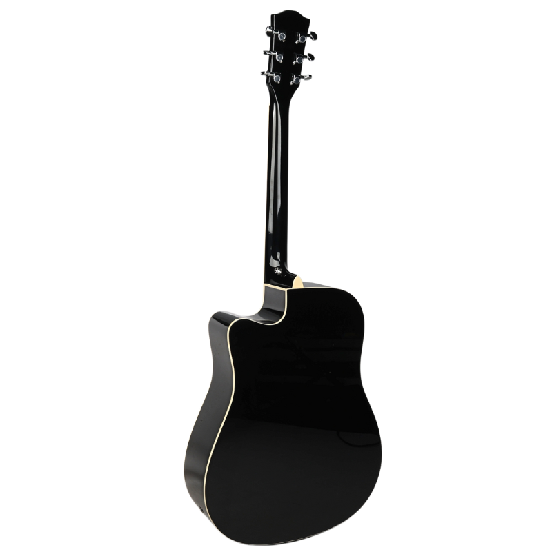 V-TONE VEAG1 CE BK elektroakustische Gitarre 4/4 Dreadnought Cutaway schwarz