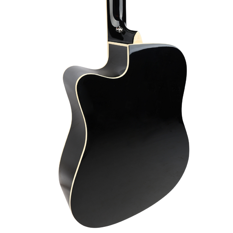 V-TONE VEAG1 CE BK elektroakustische Gitarre 4/4 Dreadnought Cutaway schwarz