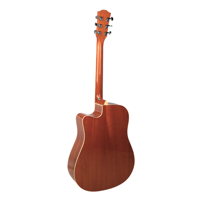 V-TONE VEAG1 CE NT Elektroakustische Gitarre 4/4 Dreadnought Cutaway – Natur