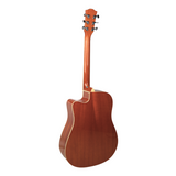 V-TONE VEAG1 CE NT Elektroakustische Gitarre 4/4 Dreadnought Cutaway – Natur