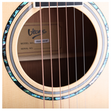 V-TONE VEAG1 CE NT Elektroakustische Gitarre 4/4 Dreadnought Cutaway – Natur