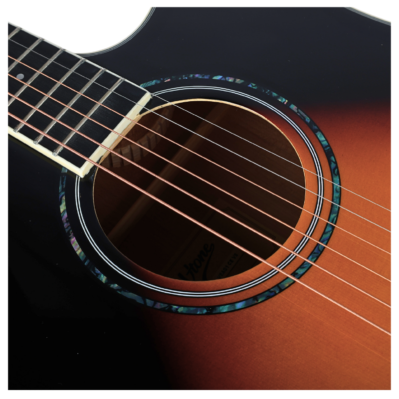 V-TONE VEAG1 CE VS elektroakustische Gitarren 4/4 dreadnought cutaway sunburst