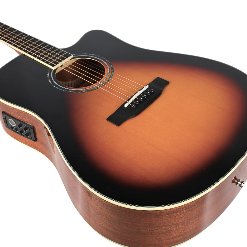 V-TONE VEAG1 CE VS elektroakustische Gitarren 4/4 dreadnought cutaway sunburst
