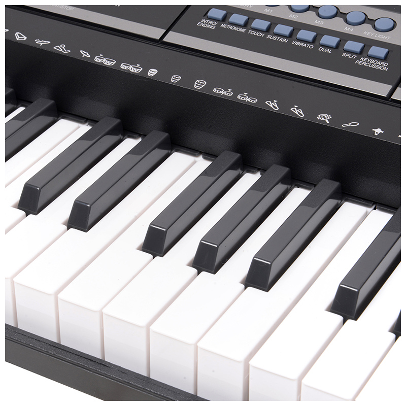 V-TONE VK-500 61L Keyboards – 61 Tangenter mit LED-Lernfunktion für Kinder und Anfänger