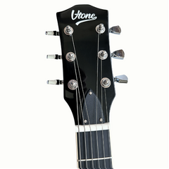 V-TONE VLP1 BK Elektrische Gitarren 4/4 Les Paul HH – Black Gloss