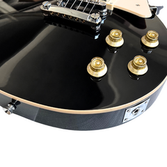 V-TONE VLP1 BK Elektrische Gitarren 4/4 Les Paul HH – Black Gloss