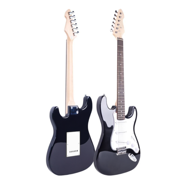 V-TONE EST 22 BK elektrische Gitarre 4/4 Stratocaster.