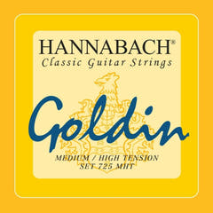 Hannabach Saiten für klassische Gitarre Series 725 Medium/High Tension Goldin - 3er Diskant set (7258MHTC)