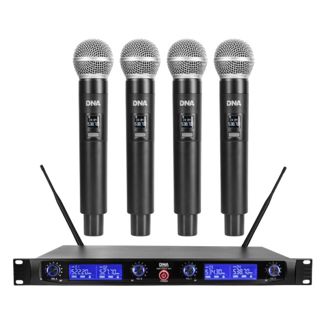 DNA WM4 VOCAL SET drahtloses Mikrofon 4x Sender