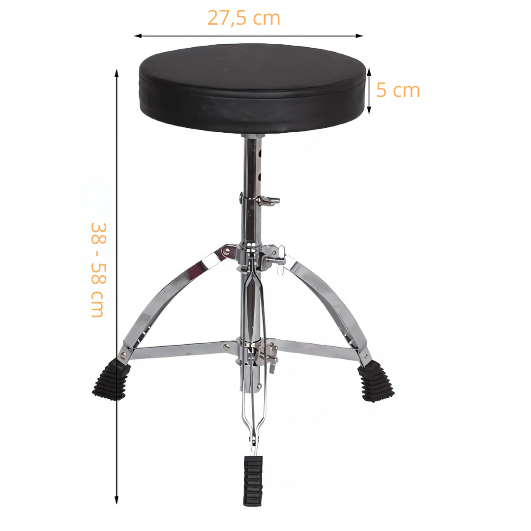 Kinder-Trommelhocker 38-58 cm. 50 kg.
