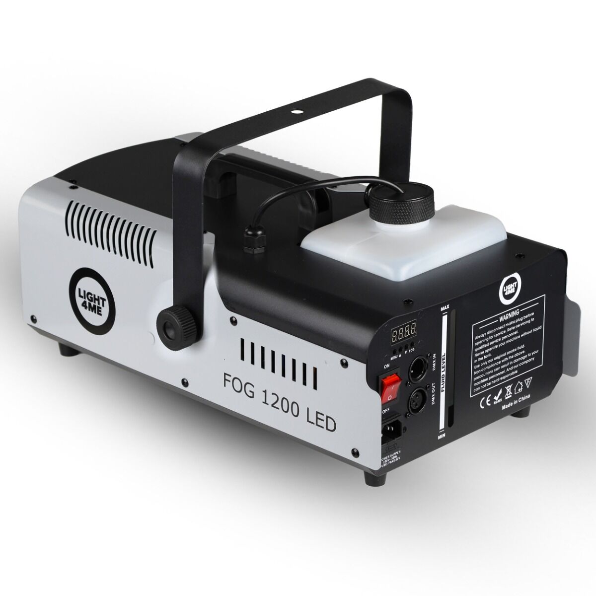 Light4Me Fog 1200 LED Nebelmaschine 1200W mit RGB LED & DMX
