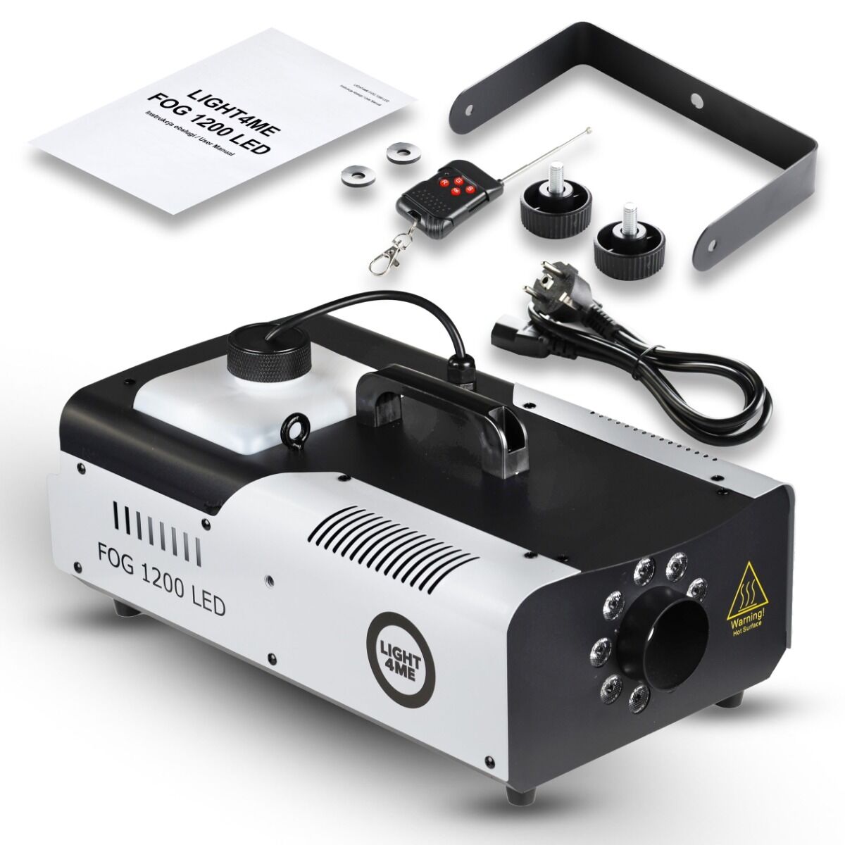Light4Me Fog 1200 LED Nebelmaschine 1200W mit RGB LED & DMX