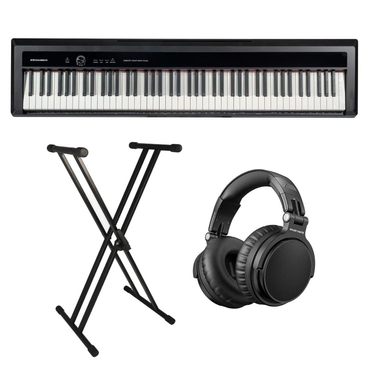 Grooveland P450 E-Piano Pack (Schwarz)