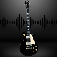 V-TONE VLP1 BK Elektrische Gitarren 4/4 Les Paul HH – Black Gloss