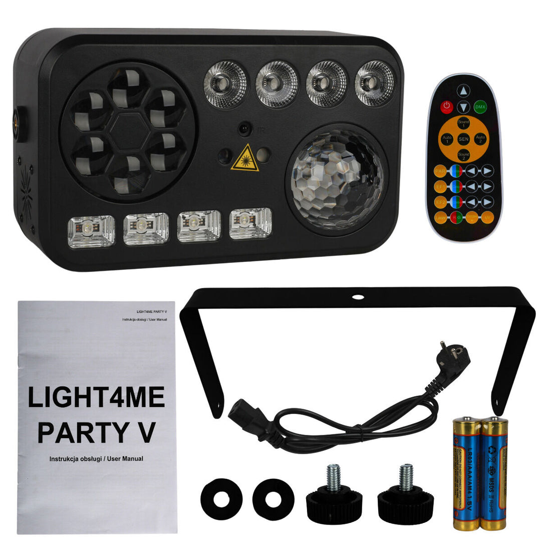 LIGHT4ME PARTY V Multi-Effekt LED-Licht RGBW-UV 6