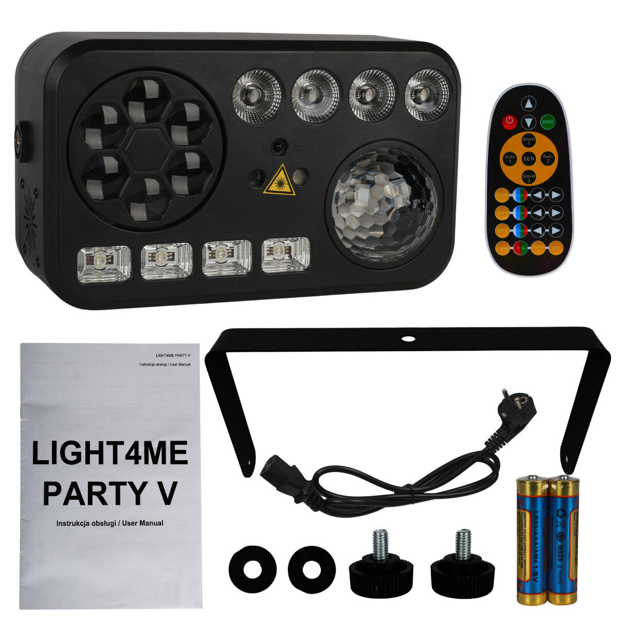 LIGHT4ME PARTY V Multi-Effekt LED-Licht RGBW-UV 6